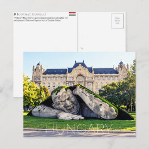 Postal Escultura Feltépve, Budapest, Hungría Viajes 