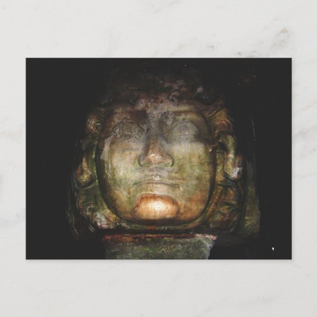 Postal Escultura Medusa (Anverso)