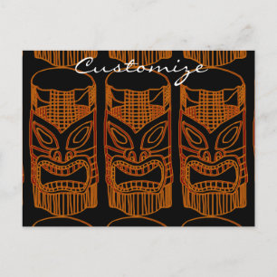 Postal Escultura Tiki de oro Thunder_Cove