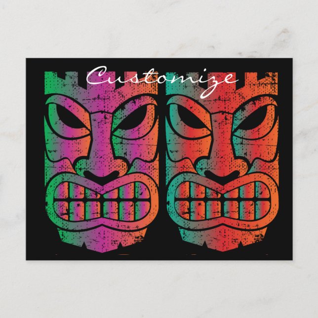 Postal Escultura Twin Tiki Thunder_Cove (Anverso)