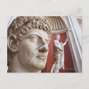Postal Esculturas dentro del Museo Vaticano, Ciudad del V
