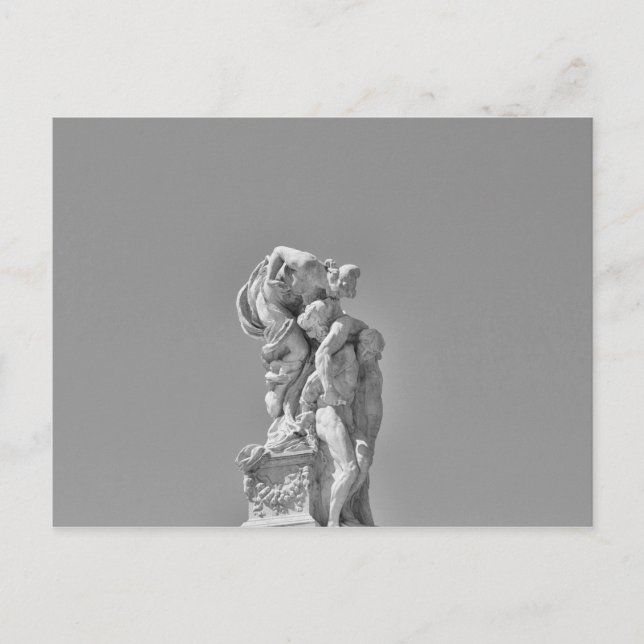 Postal Esculturas romanas en composición moderna (Anverso)