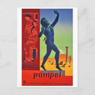 Postal Esculturas y arte de Pompeya, Nápoles, Italia