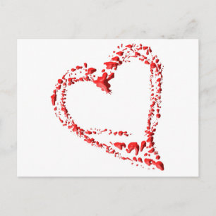 Postal escurrido corazón