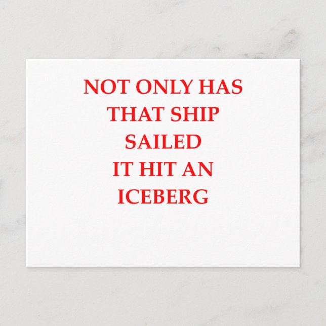 Postal ese barco ha navegado (Anverso)