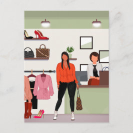 Postal Ese Chica | Diseño cotidiano de color Moda