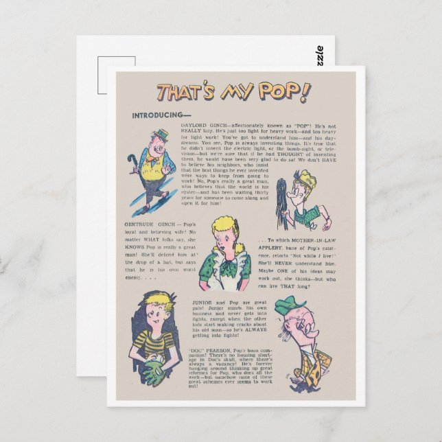 Postal Ese es mi papá (Anverso / Reverso)