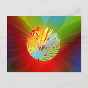 Postal Esfera 3-d