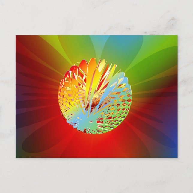 Postal Esfera 3-d (Anverso)