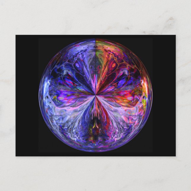 Postal Esfera de fantasía (Anverso)