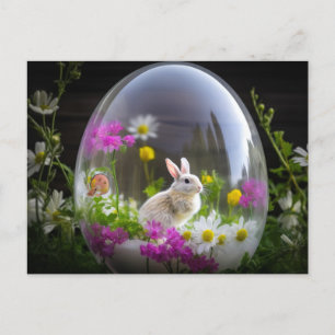 Postal Esfera de huevo de conejo