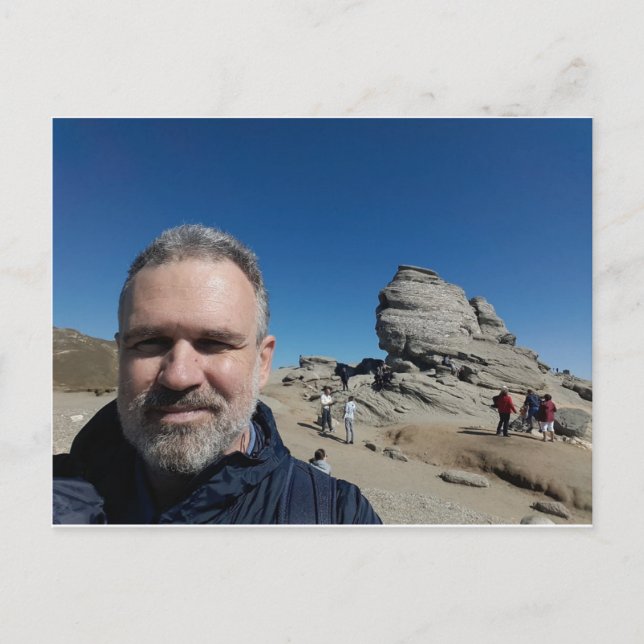 Postal Esfinge, Montañas Bucegi, Rumania (diseño #2) (Anverso)