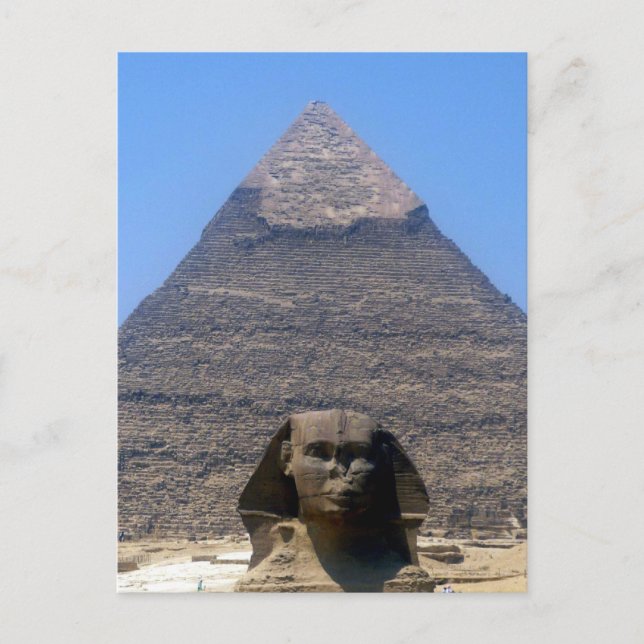 Postal esfinge pirámide de khafre (Anverso)