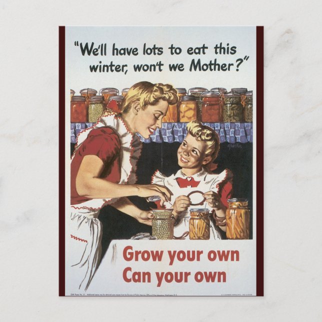 Postal Esfuerzo de trabajo de guerra - posters de trabajo (Anverso)