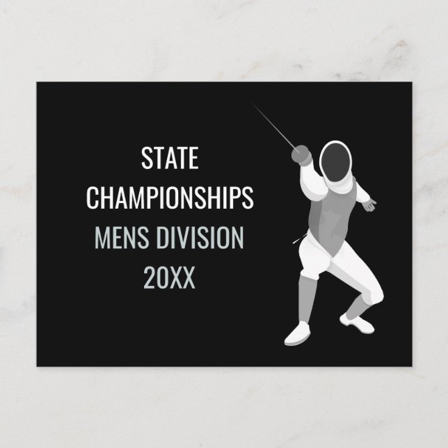 Postal Esgrima (Anverso)