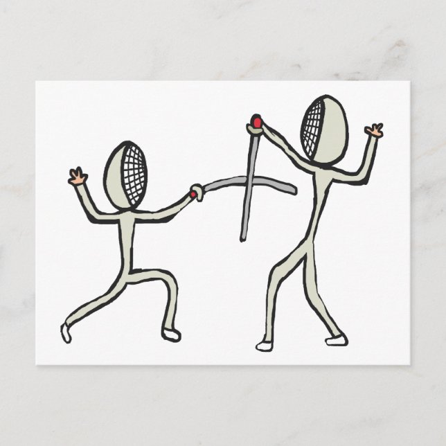 Postal Esgrima (Anverso)