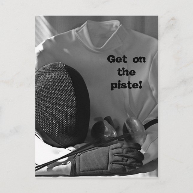 Postal Esgrima de esgrima (Anverso)