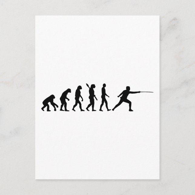 Postal Esgrima Evolución (Anverso)