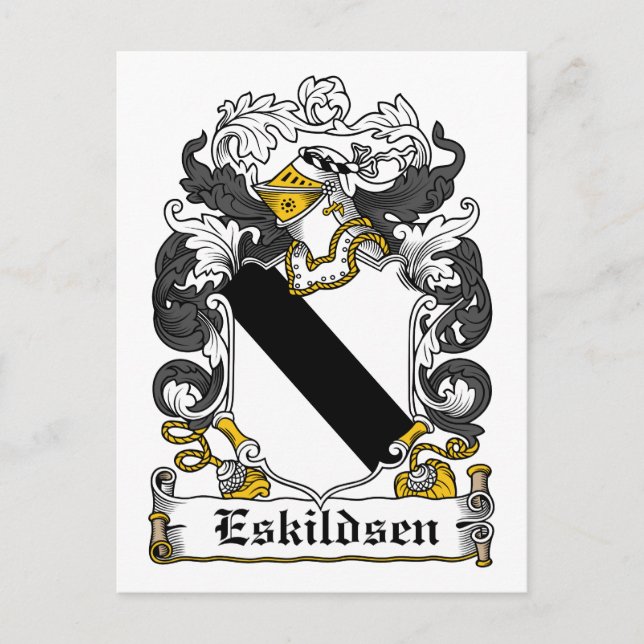 Postal Eskildsen Family Crest (Anverso)