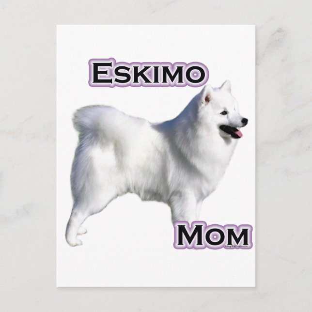 Postal Eskimo American Dog Mom 4 (Anverso)