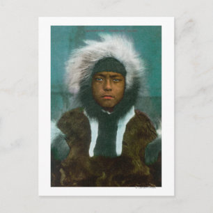 Postal Eskimo Boy llamado "Menadelook"
