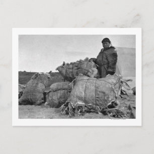 Postal Eskimo Fur Dealer en Nome, Alaska Fotografía