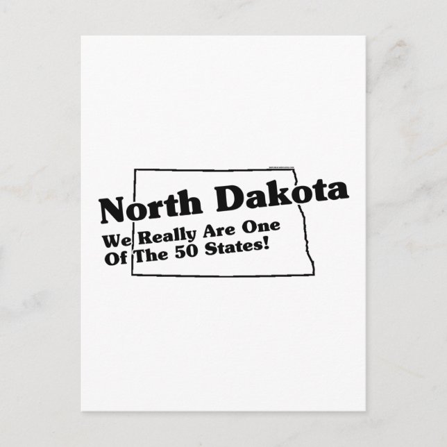 Postal Eslogan del estado de Dakota del Norte (Anverso)