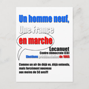 Postal Eslogan En Marche