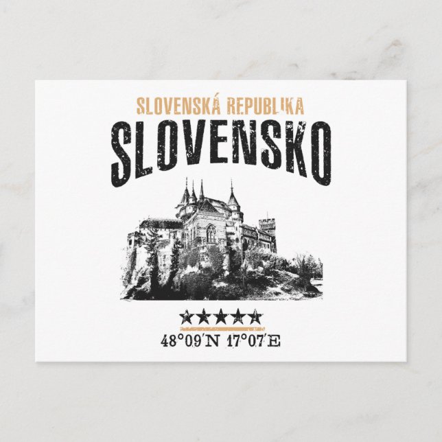 Postal Eslovaquia (Anverso)