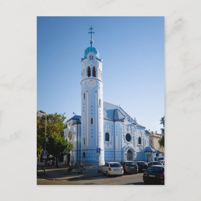 Postal Eslovaquia - Bratislava - Iglesia azul (Anverso)