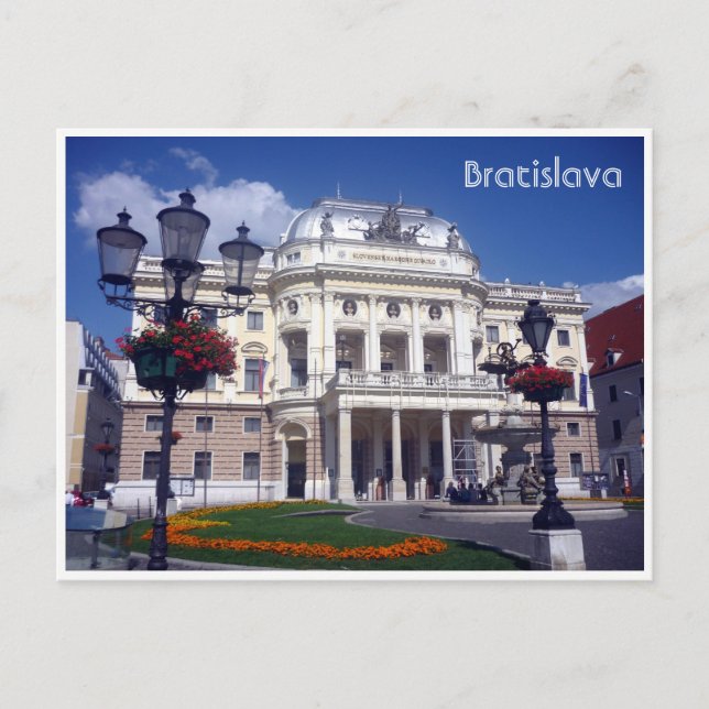 Postal eslovaquia de teatro de bratislava (Anverso)