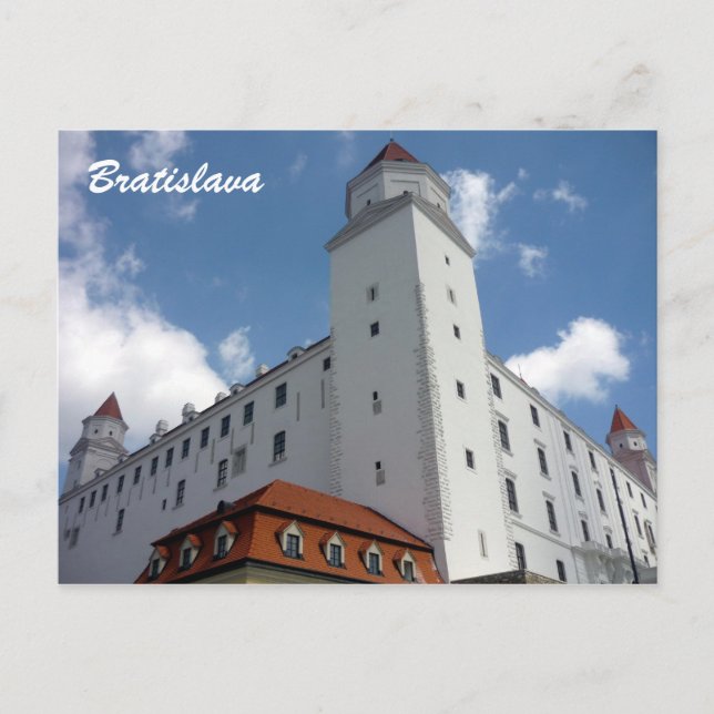 Postal eslovaquia en el castillo de bratislava (Anverso)