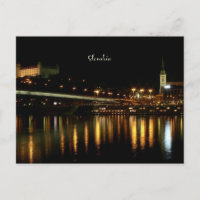 Eslovaquia, por la noche, hermosa fotografía del p