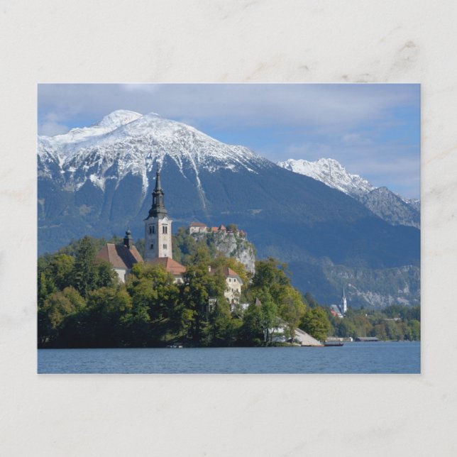 Postal Eslovenia, Bled, Lago Bled, Isla Bled, Bled (Anverso)