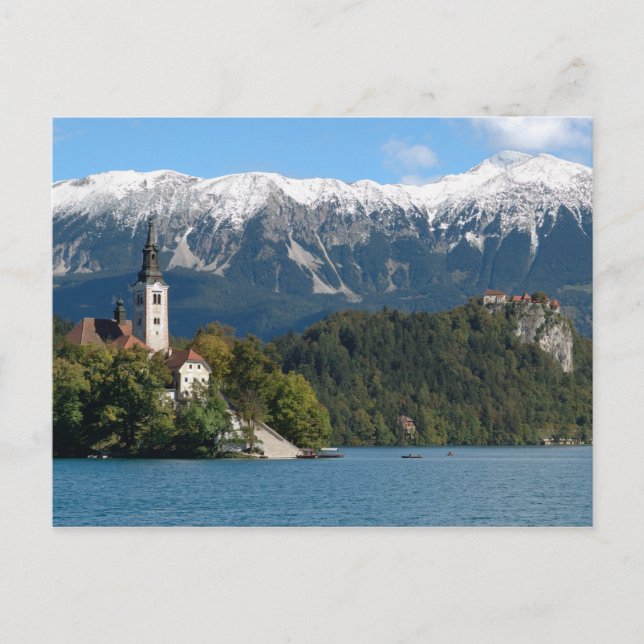 Postal Eslovenia, Bled, Lago de Bled, Isla de Bled, Bled  (Anverso)