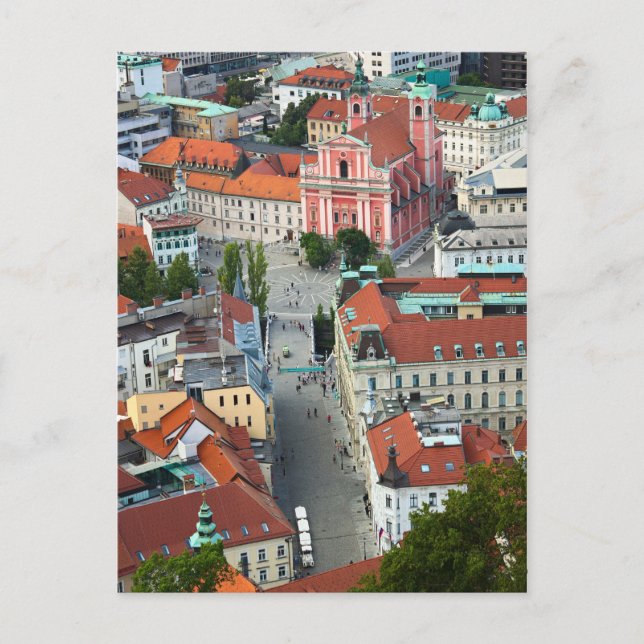 Postal Eslovenia - Ljubljana - Sky View (Anverso)