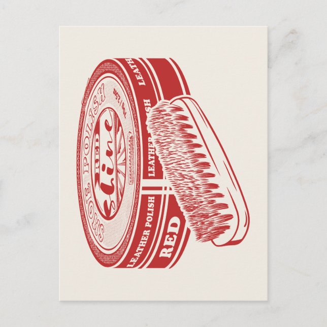 Postal Esmalte de calzado rojo (Anverso)