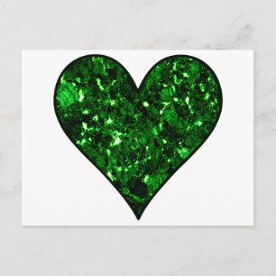 Postal Esmeralda Gem Heart