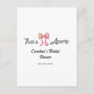 Postal eso es amor ducha nupcial rosa arco retro boho nom