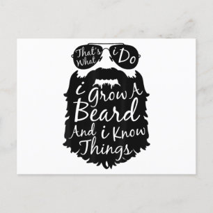 Postal Eso es lo que hago, me planto barba y sé cosas