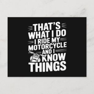 Postal Eso es lo que hago yo monto en mi motocicleta y sé