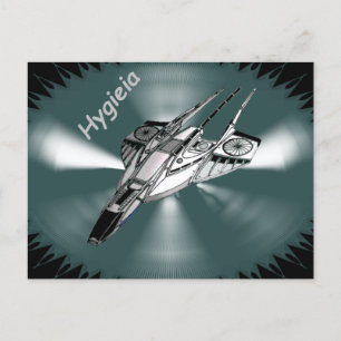 Postal Espaciado de ciencia ficción