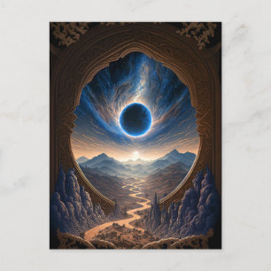 Postal espacial cosmética