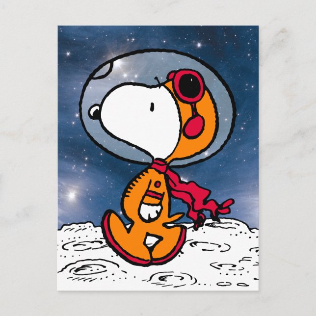 Postal ESPACIO | Astronauta Snoopy (Anverso)