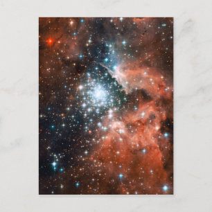 Postal Espacio de clúster de estrellas nebulosas gigantes