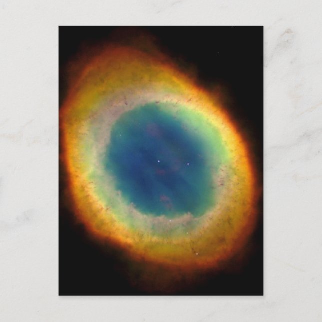 Postal Espacio exterior M57 Ring Nebula Constellation Lei (Anverso)