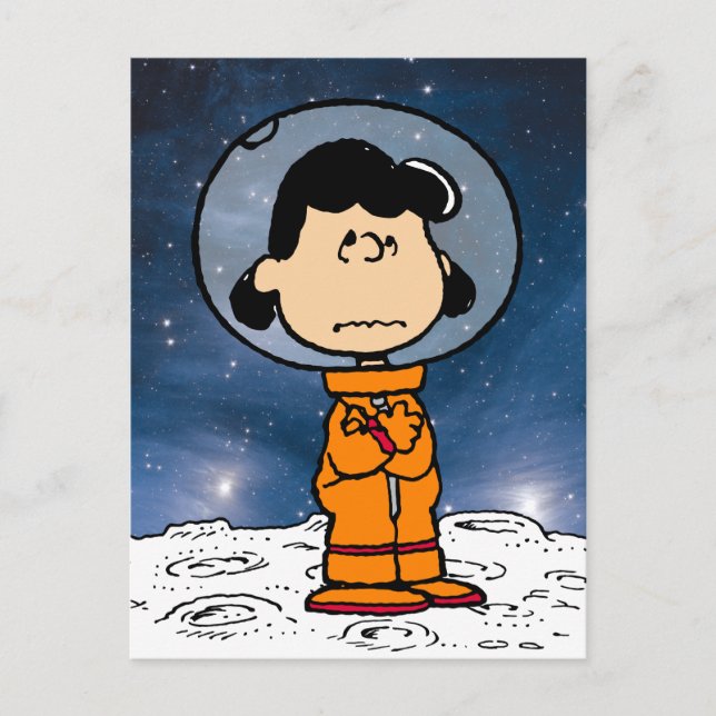 Postal ESPACIO | Lucy Astronauta (Anverso)