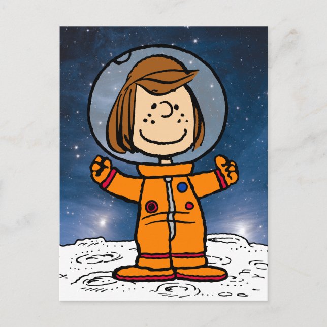 Postal ESPACIO | Patty la Astronauta de Menta (Anverso)
