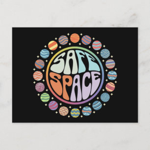 Postal Espacio Seguro LGBTQ Amistoso Orgullo Apoyo Aliado
