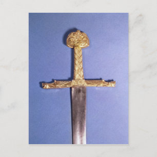 Postal Espada de coronación de los reyes de Francia